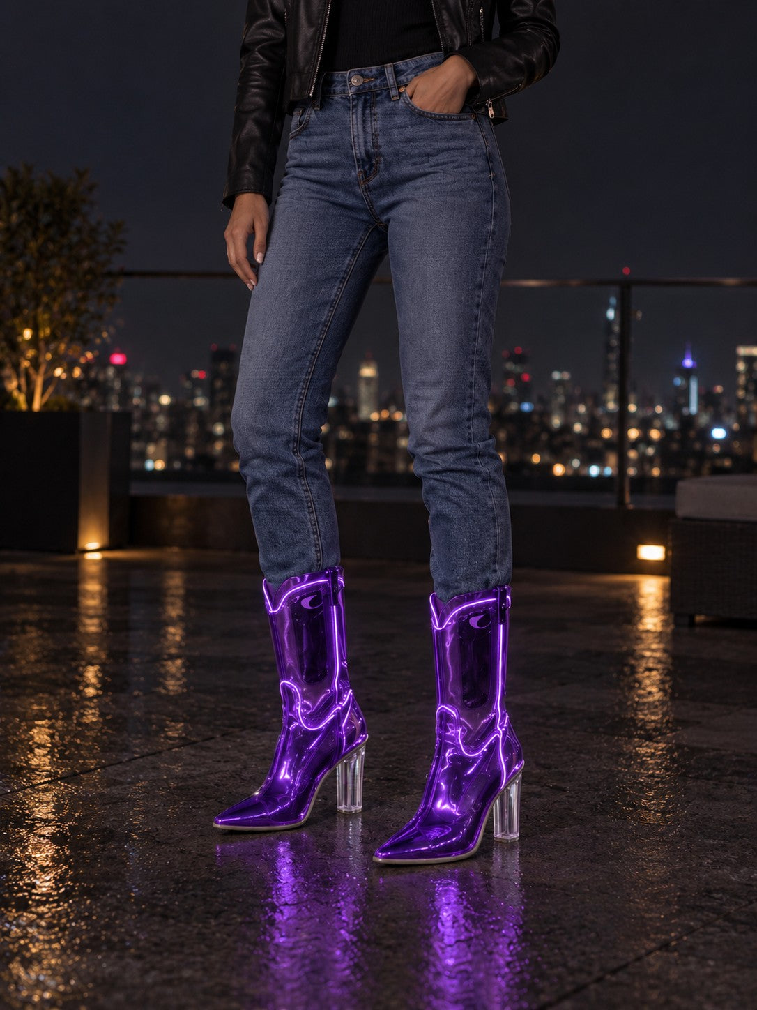 Purple glow